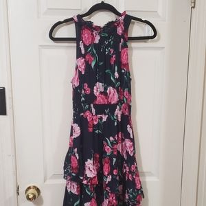 Lapis Floral Midi Dress